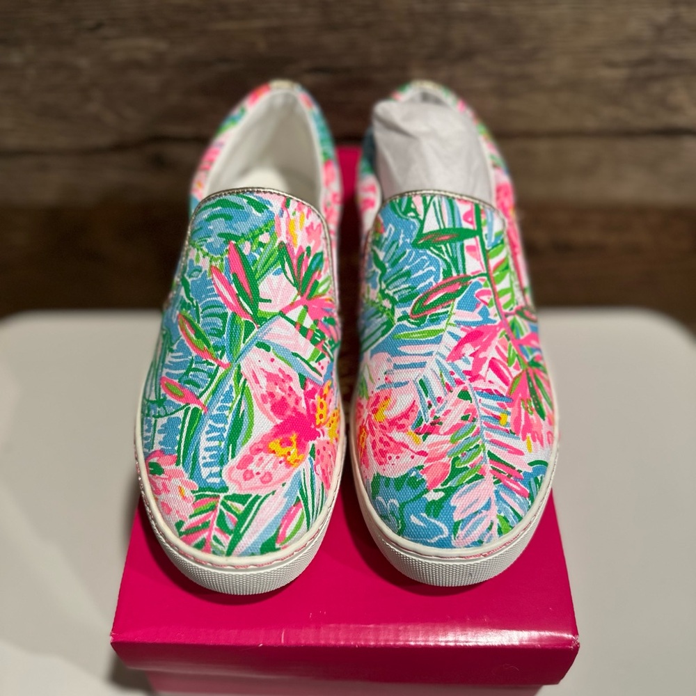 Lilly Pulitzer Multi Color Canvas Julie Sneaker